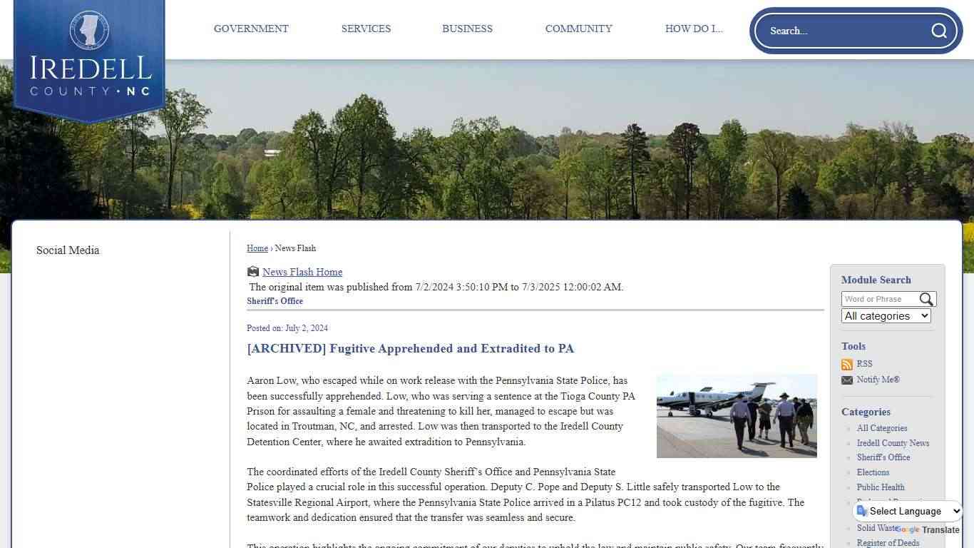 News Flash • Iredell County, NC • CivicEngage